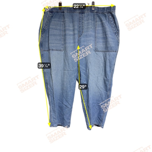 Madewell Women's Jeans 4X  Pull-On Relaxed Beswick - Elastic Waist - Picture 4 of 9